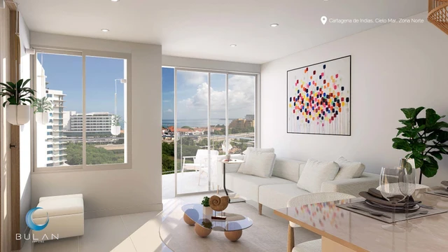 Render 2 del Apartamento Tipo 09 - Bulan Sky Line Cartagena